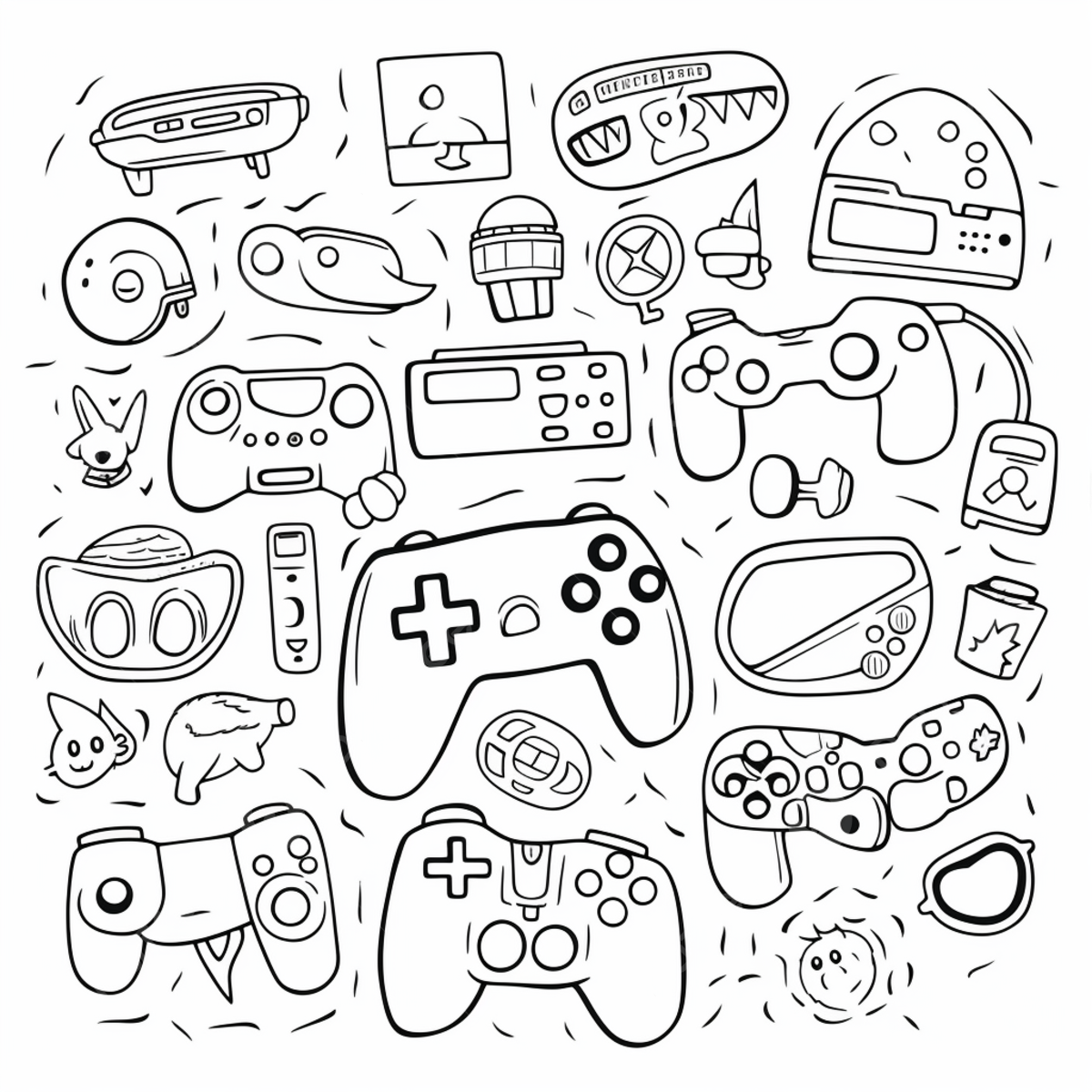 Coloring page of video game controllers ring drawing controller drawing video game controller drawing png transparent image and clipart for free download