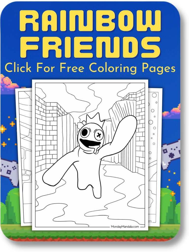 Video game coloring pages free pdf printables