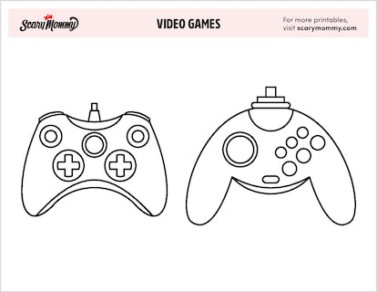 Console your bored gamer with these video game coloring pages