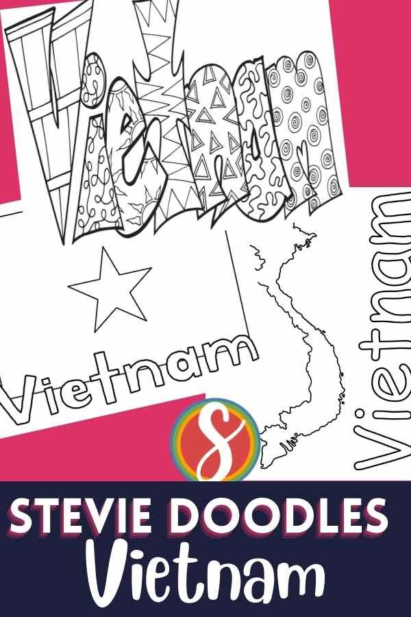 Free vietnam coloring page â stevie doodles
