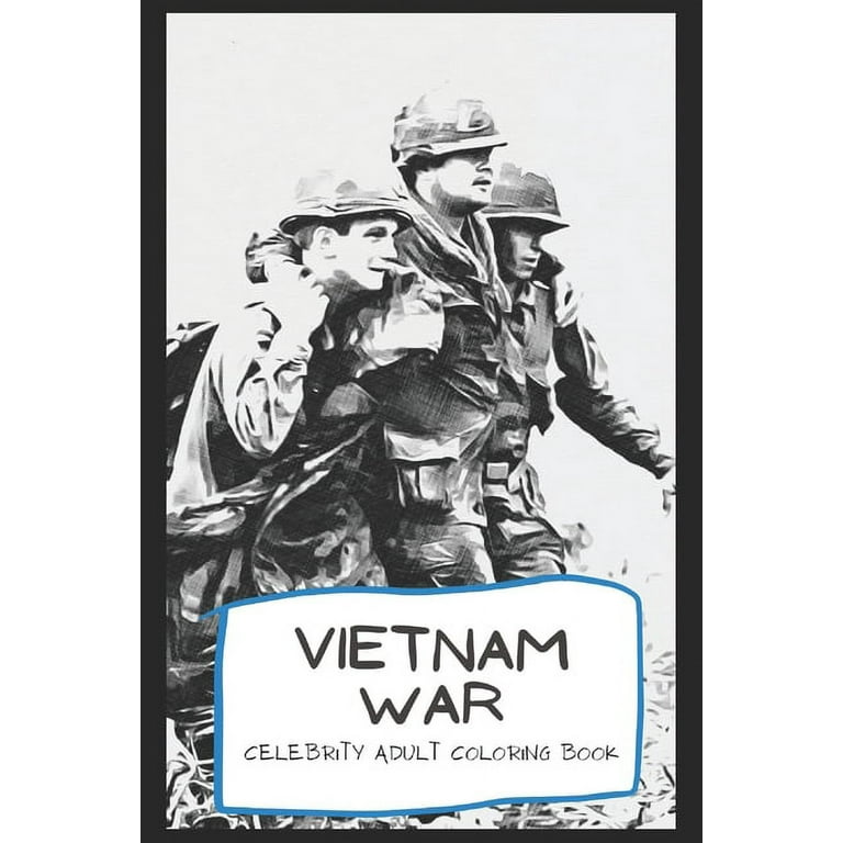 Vietnam coloring book wele to the world of wars pages x premium quality paperback