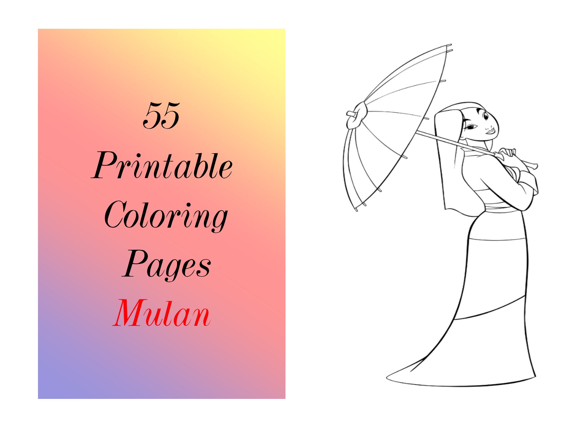 Coloring pages pdf printable cute princess easy color sheets for kids girls boys digital coloring book instant download