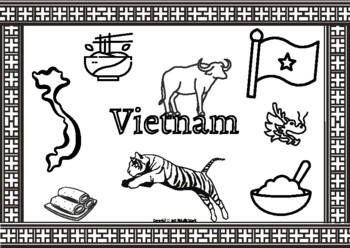 Vietnam coloring page by michelles treasures tpt