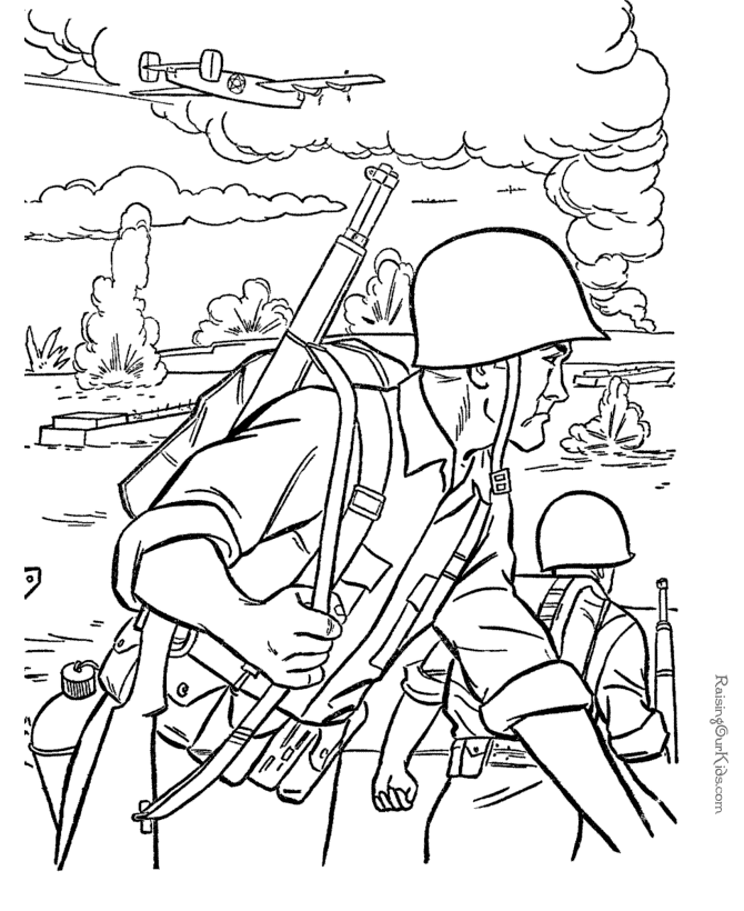 Vietnam war colouring pages