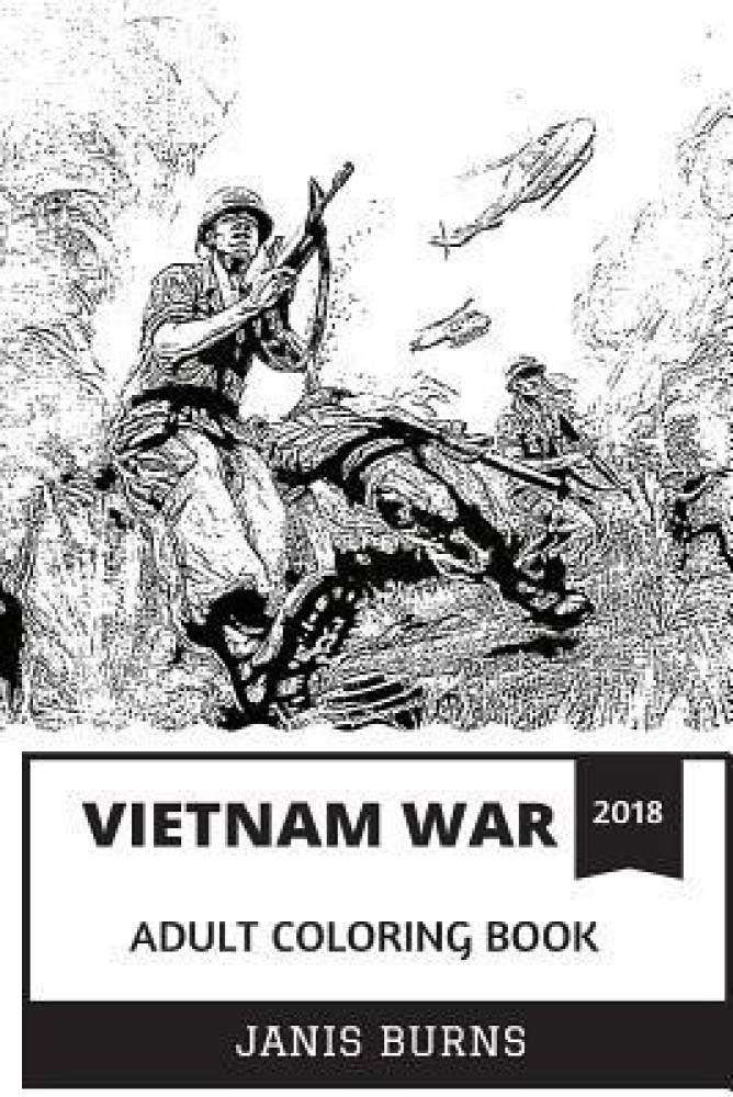Buy vietnam war adult coloring book by burns janis at low price in india
