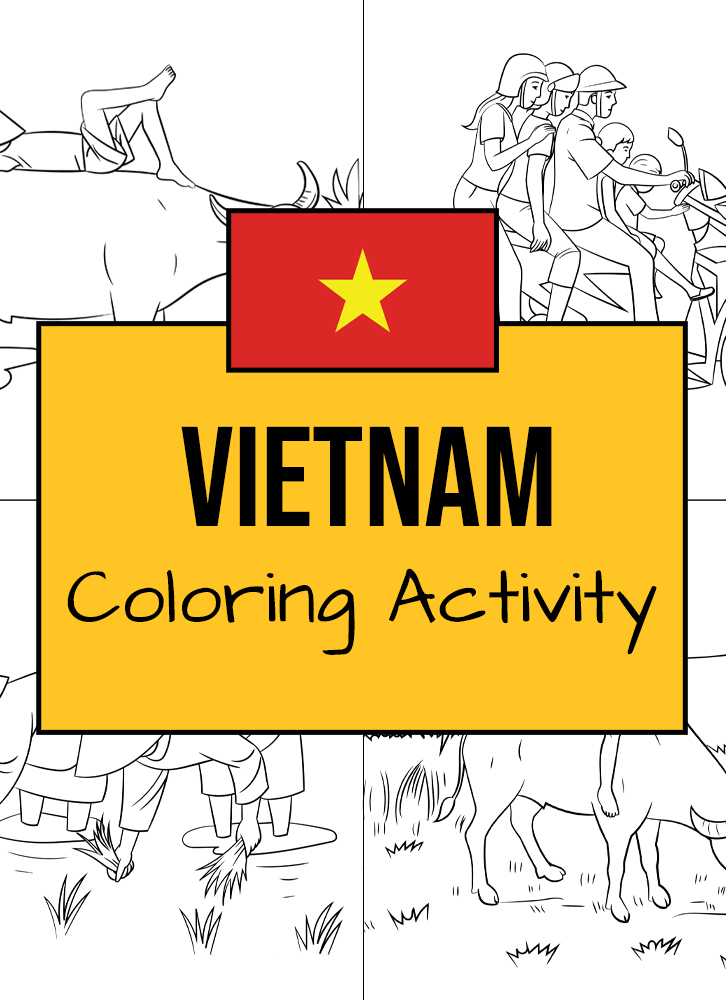 Vietnam coloring activity