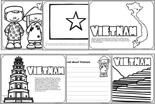 Free vietnam coloring page for kids to read color and learn for kids