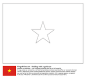 Flag of vietnam coloring page free printable coloring pages