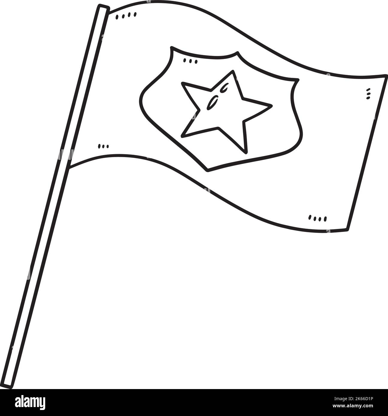 Drawing flag black and white stock photos images