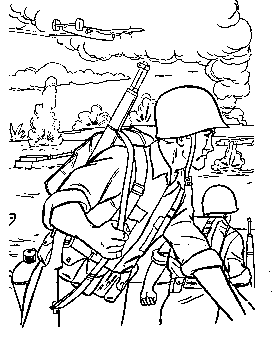 Military coloring pages