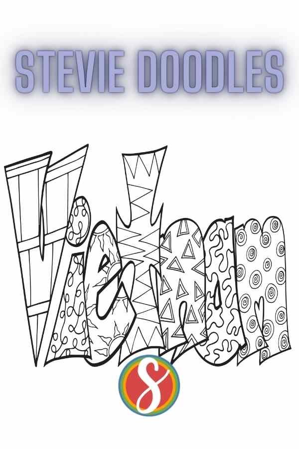 Free vietnam coloring page â stevie doodles