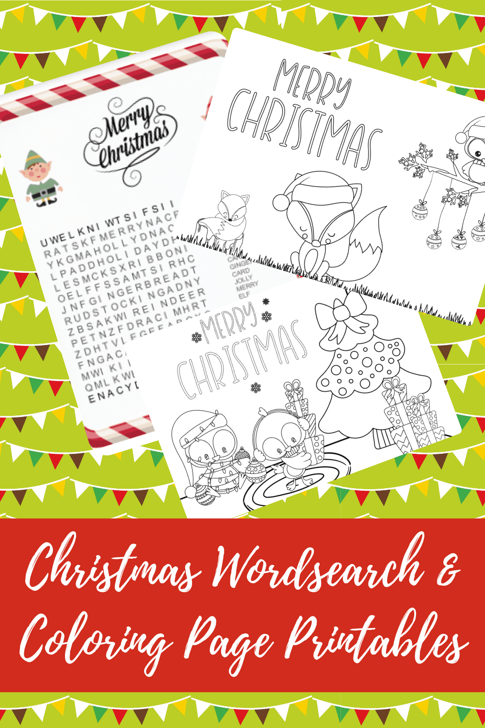 Fun christmas word search printables coloring sheets