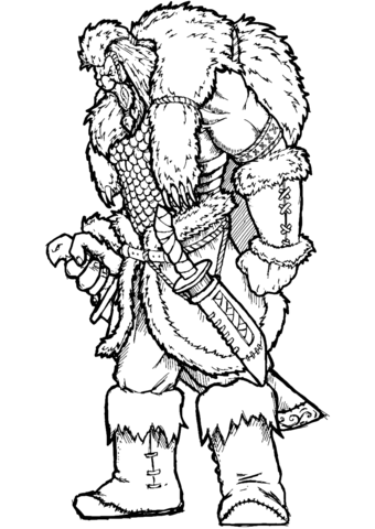 Viking warrior coloring page free printable coloring pages