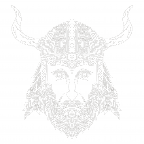 Viking coloring page