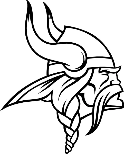 Viking mascot decal sticker