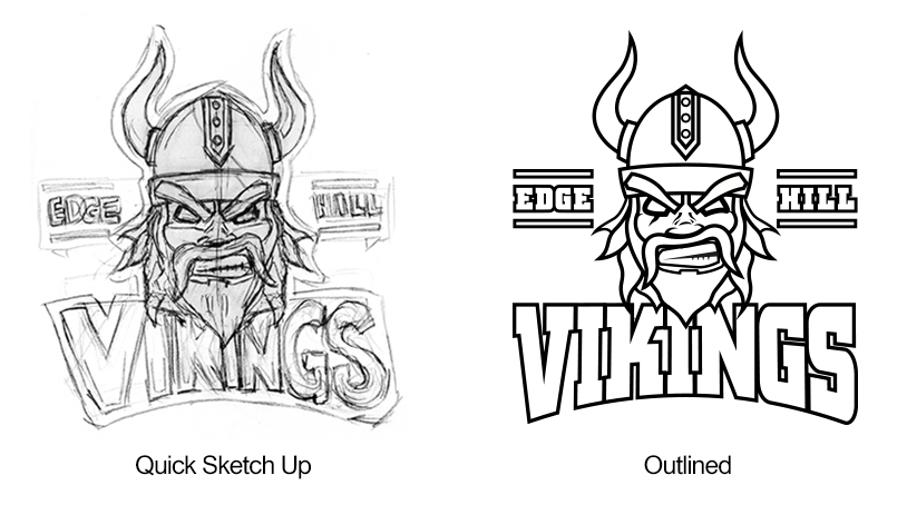 Edge hill vikings logo re