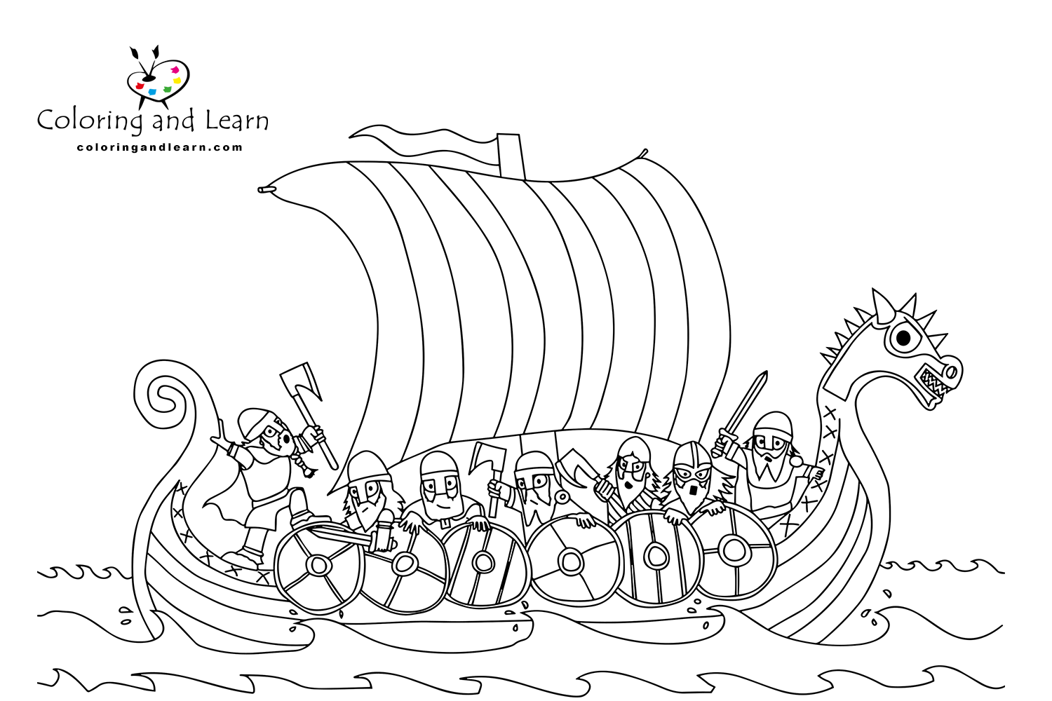 Vikings coloring pages