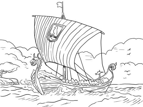 Longship viking sea vessel coloring page free printable coloring pages free coloring pages free printable coloring pages coloring pages