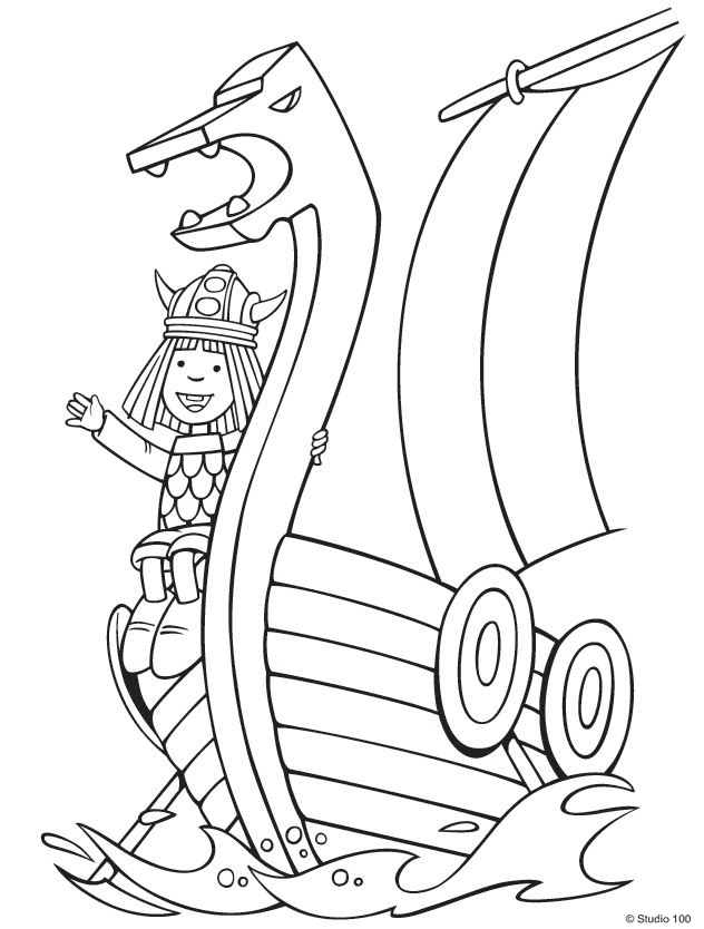 Vicky the viking coloring pages printable for free download