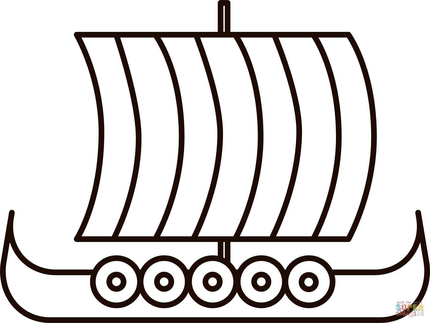 Viking boat coloring page free printable coloring pages