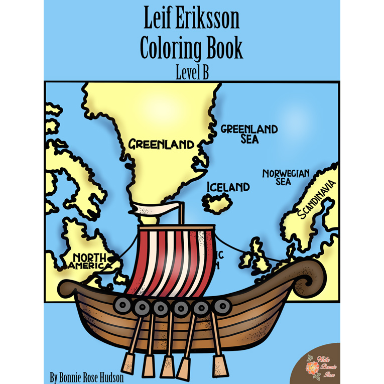 Leif eriksson coloring book