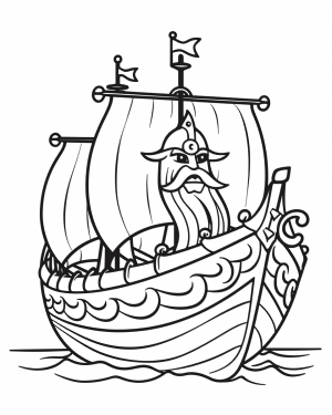 Viking longship pages