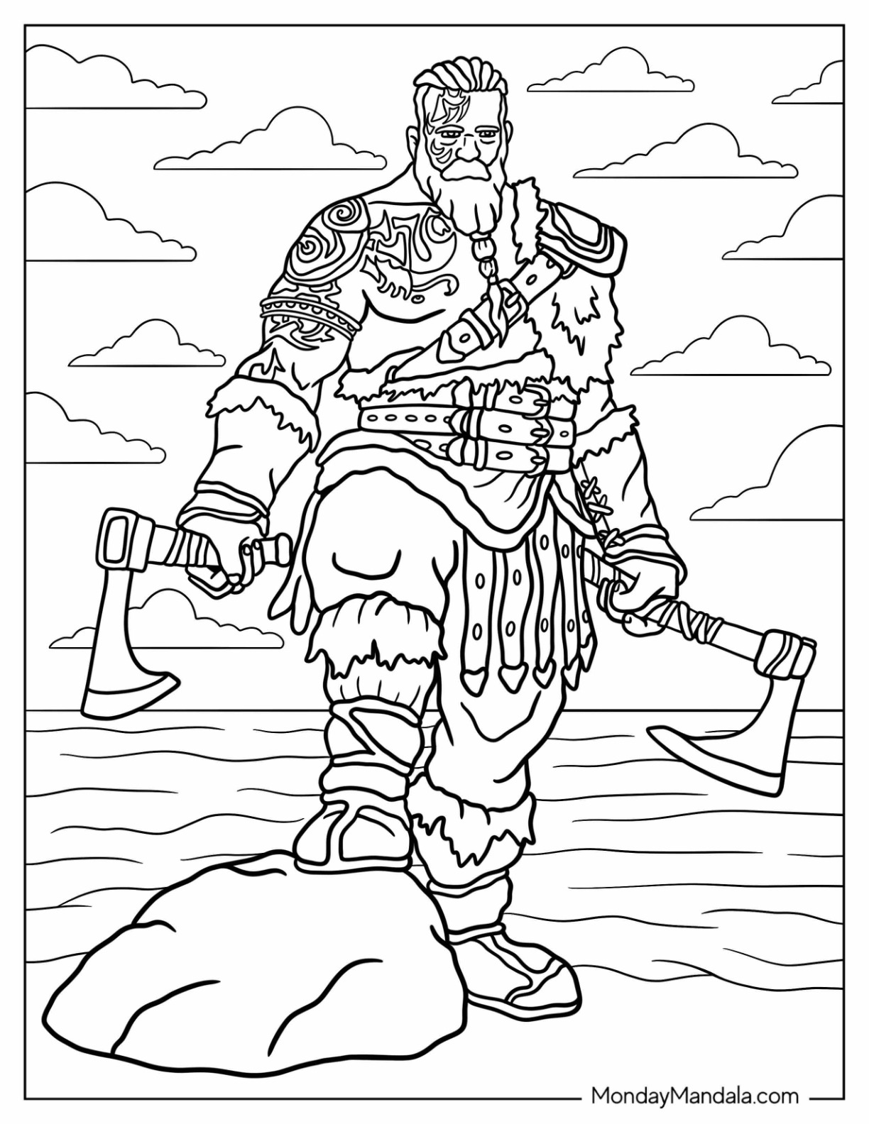 Viking coloring pages free pdf printables