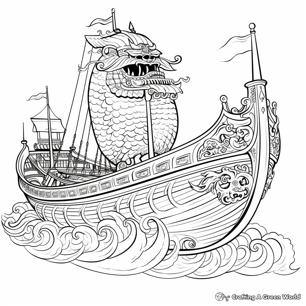 Boat coloring pages