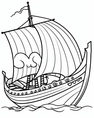 Viking longship pages