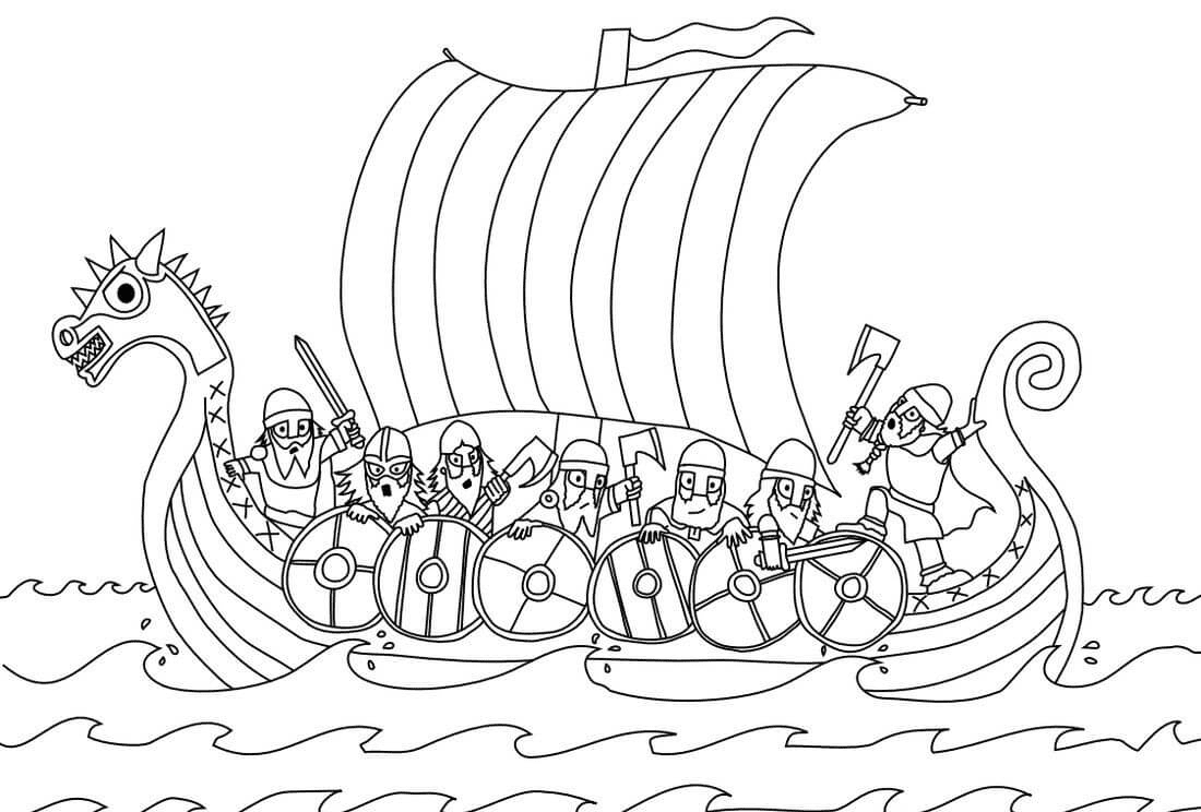 Vikings coloring pages printable for free download