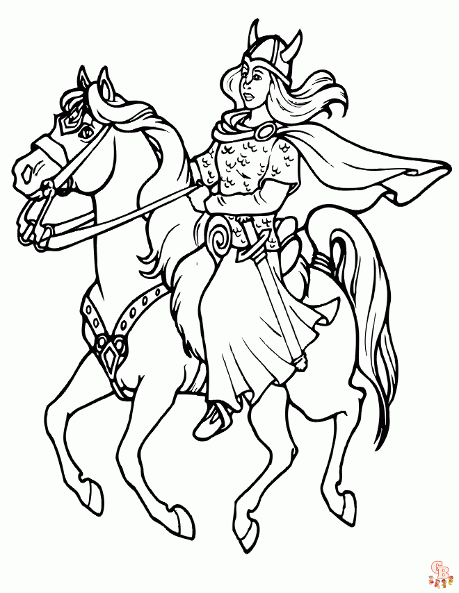 Viking coloring pages free printable sheets for kids