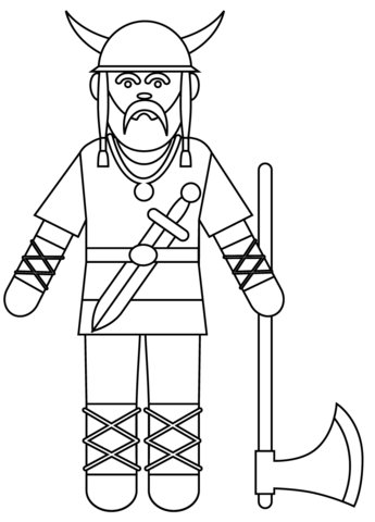 Viking coloring page free printable coloring pages