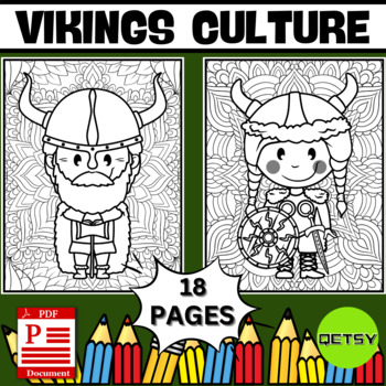 Viking coloring pages mindfulness coloring sheets nordic valkyrie