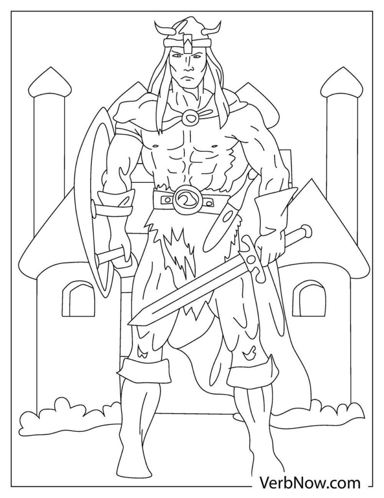 Free viking coloring pages book for download printable pdf