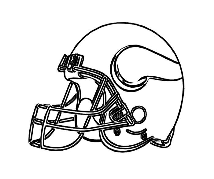 Viking hat coloring pages football coloring pages vikings football helmet viking logo