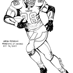 Adrian peterson coloring pages printable for free download