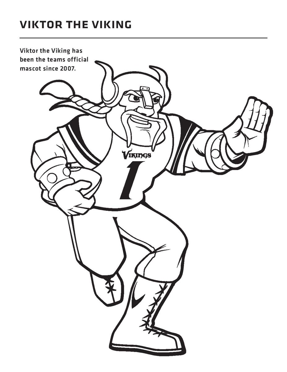 Minnesota vikings uk on x looking for ways to entertain yourself and your kids why not draw viktortheviking ïâ print or save this photo to your phone then start colouring ïâ reply