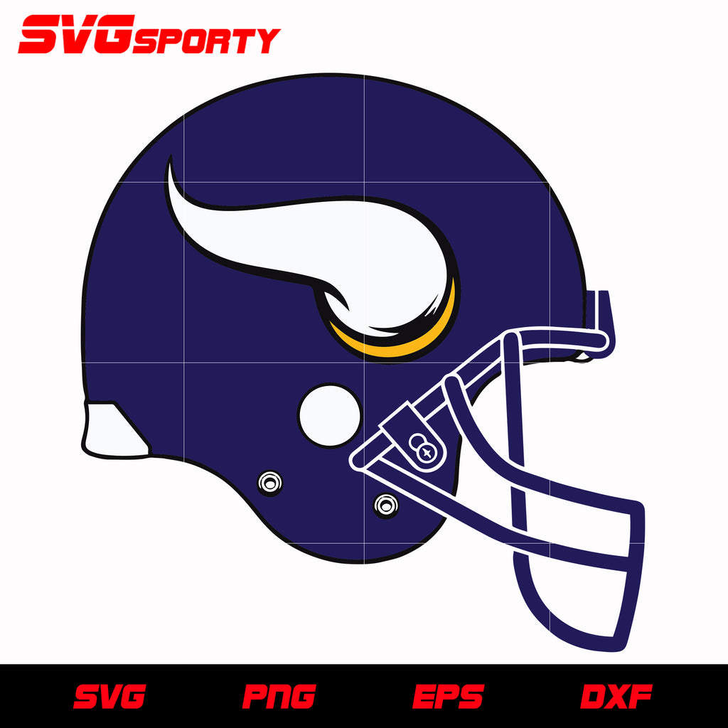 Minnesota vikings helmet svg nfl svg eps dxf png digital file â svg sporty