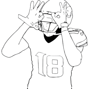 Justin jefferson coloring pages printable for free download