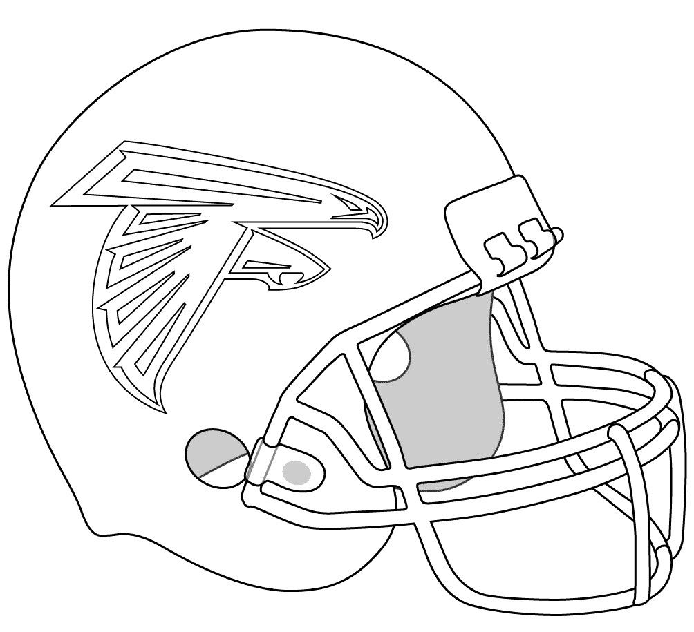 Printable coloring pages vikings football helmet football helmets atlanta falcons logo