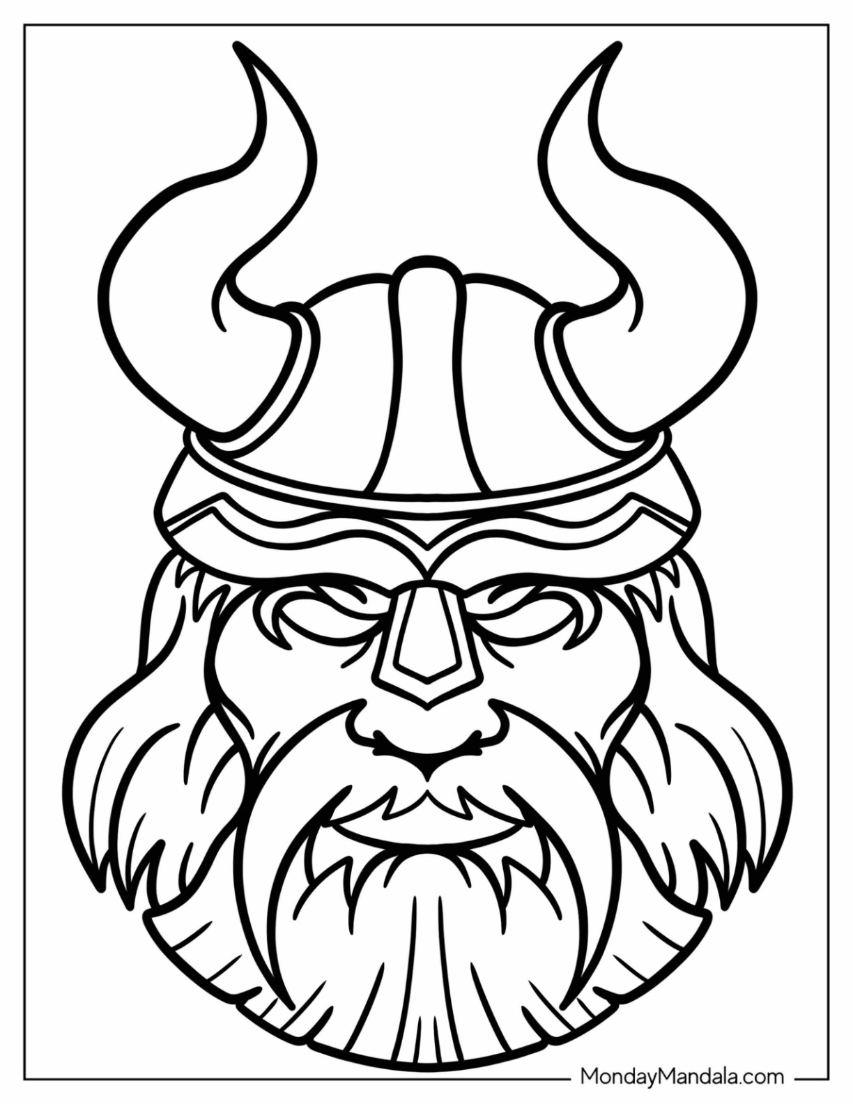 Viking coloring pages free pdf printables