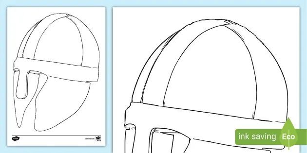 Viking helmet louring page teacher made