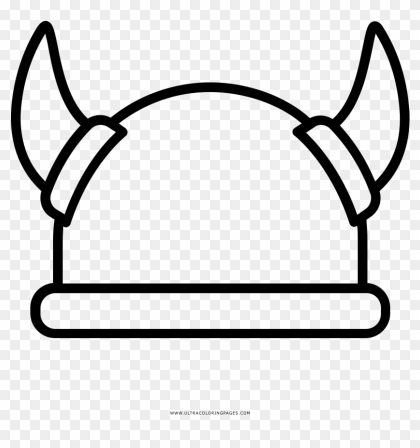 Viking helmet coloring page