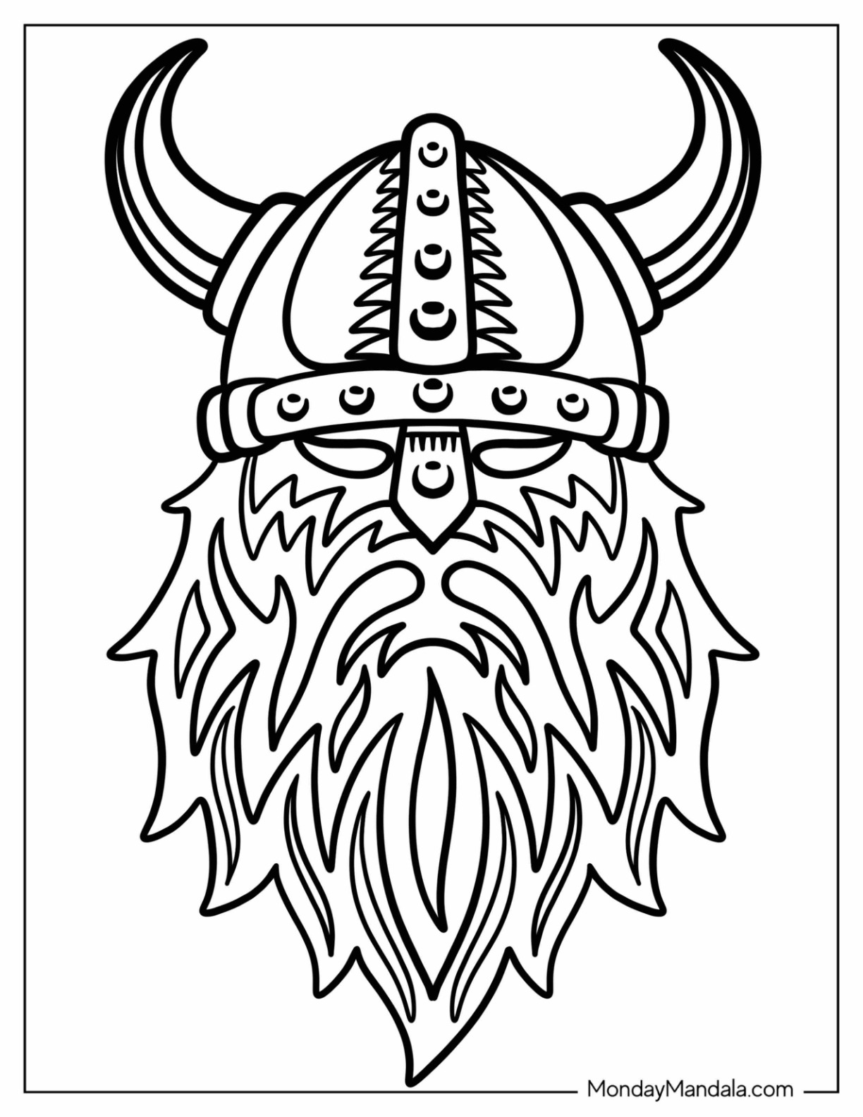 Viking coloring pages free pdf printables