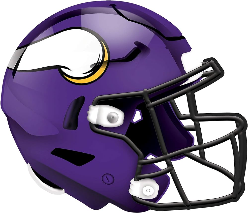 Fan creations nfl minnesota vikings unisex minnesota vikings authentic helmet team color wall hanging inch sports outdoors