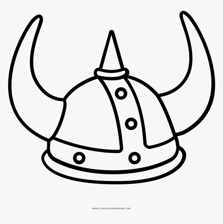 Viking helmet coloring page