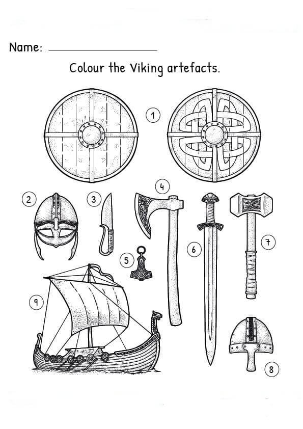 Vikings coloring pages