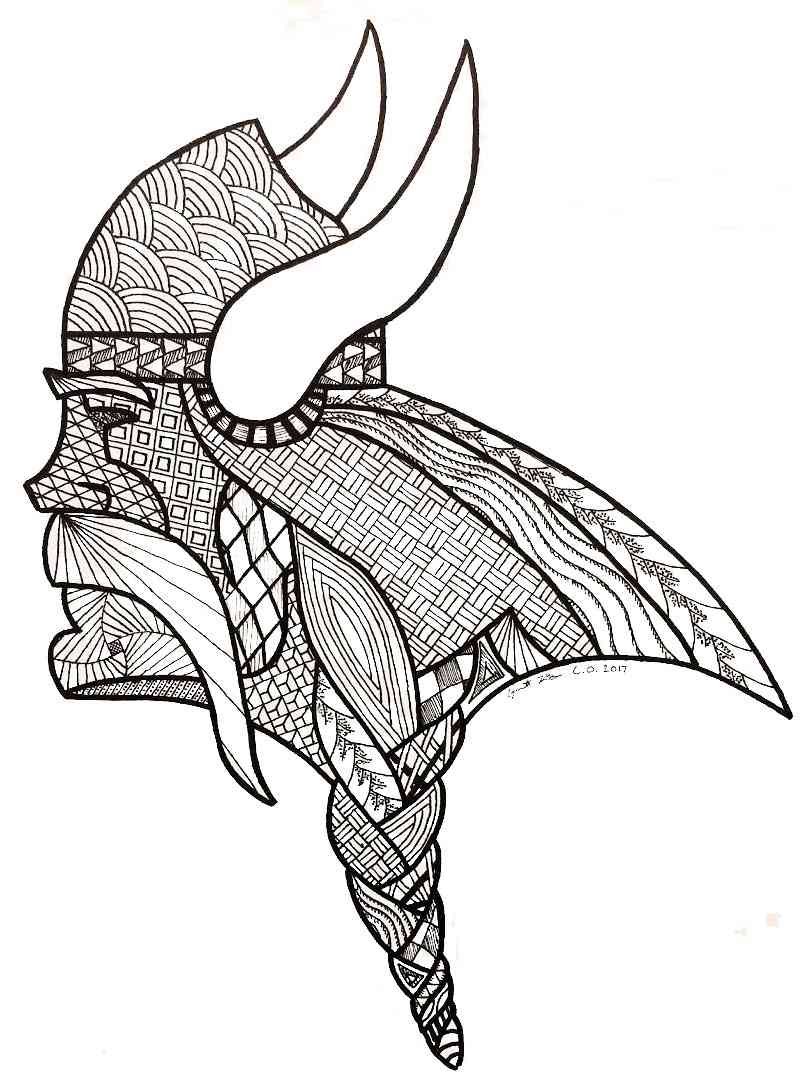 Viking coloring pages for adults