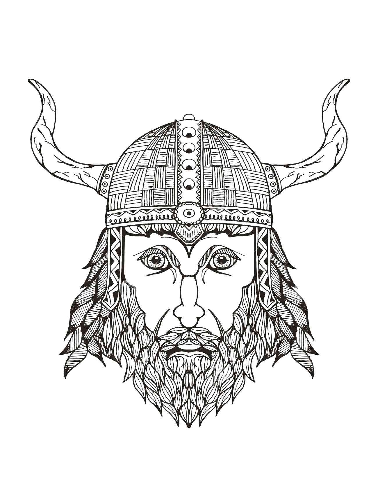 Viking coloring pages for adults