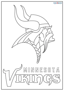 Free printable minnesota vikings coloring pages for kids